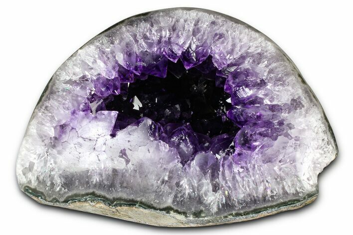 Sparkly Deep-Purple Amethyst Geode - Uruguay #378136